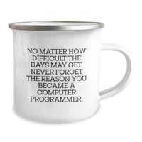 Load image into Gallery viewer, Inspirational Computer Programmer Gifts from Friends, Birthday Unique for Women, Funny Camping Mug - Image 2
