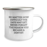 Load image into Gallery viewer, Funny Christmas Unique Gifts for Dentist Friends, Camping Mug with Inspirational Quote, Gifts from Men, Unique and Thoughtful Presents for Dentist Coworkers - Image 2
