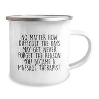 Load image into Gallery viewer, Inspirational Massage Therapist Camping Mug, Funny Gifts from Friends and Family for Christmas, Unique - Image 2

