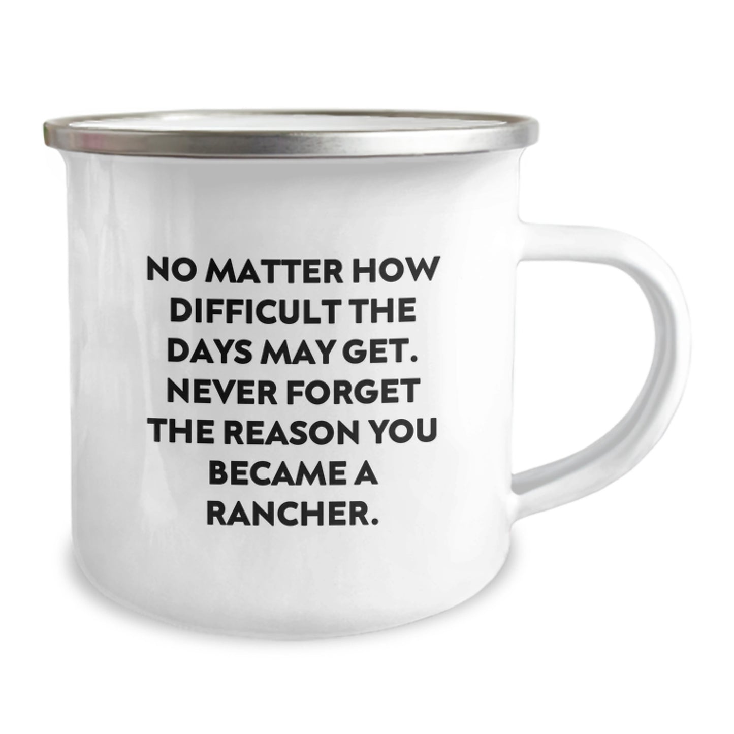 Christmas Unique Gifts from Men to Rancher Friends and Family - Funny Inspirational Camping Mug - Image 2