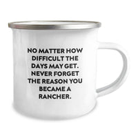 Load image into Gallery viewer, Christmas Unique Gifts from Men to Rancher Friends and Family - Funny Inspirational Camping Mug - Image 2
