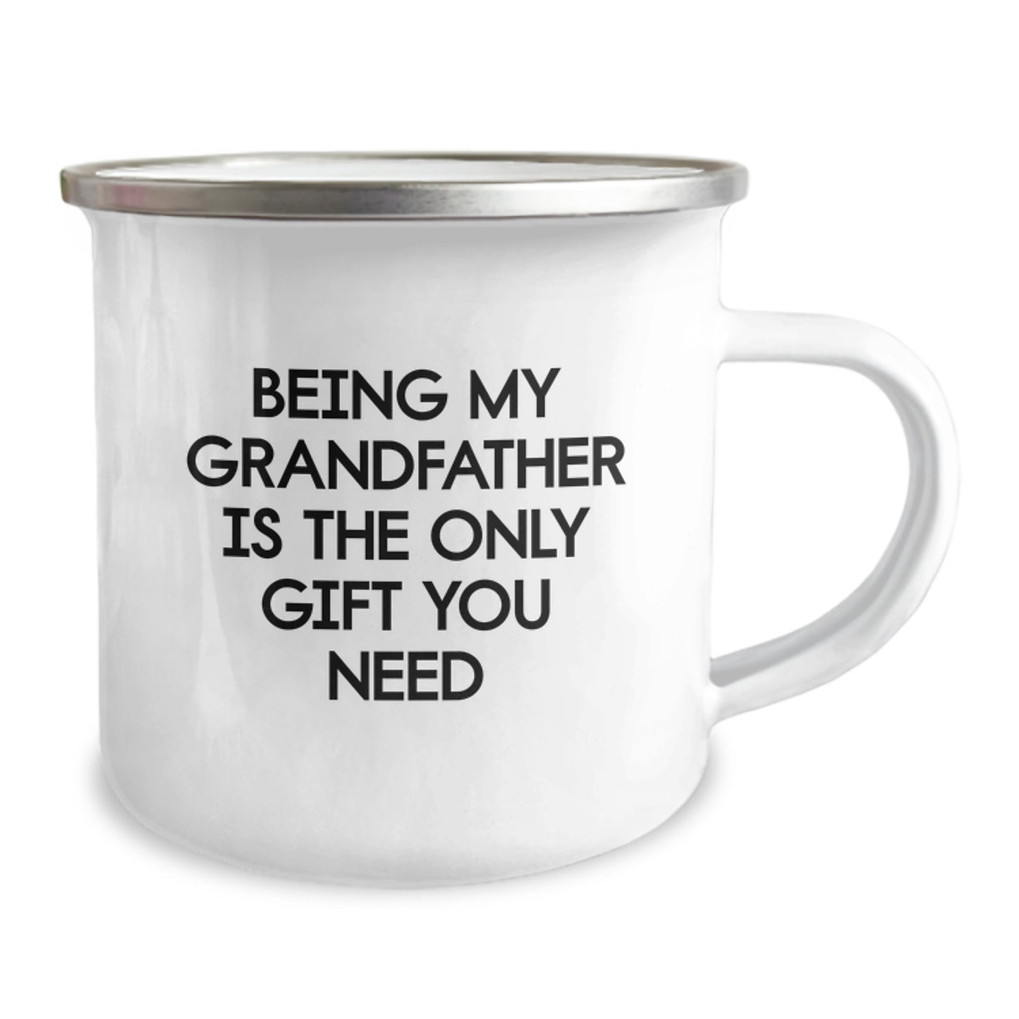 Funny Grandfather Gifts from Family, Being My Grandfather Is The Only Gift You Need Camping Mug for Dad, Unique Christmas Unique Gifts for Grandfather - Image 2