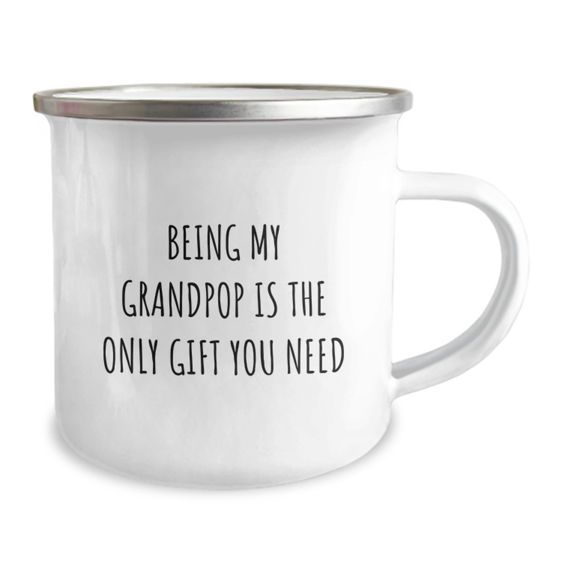 Funny Grandpop Gifts from Friends for Him, Being My Grandpop Is The Only Gift You Need Inspirational Camping Mug, Birthday Unique Gifts for Men - Image 2
