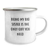 Load image into Gallery viewer, Funny Big Sister Gifts, Unique Christmas Unique Gifts for Big Sister, Camping Mug - Being My Big Sister Is The - Image 2
