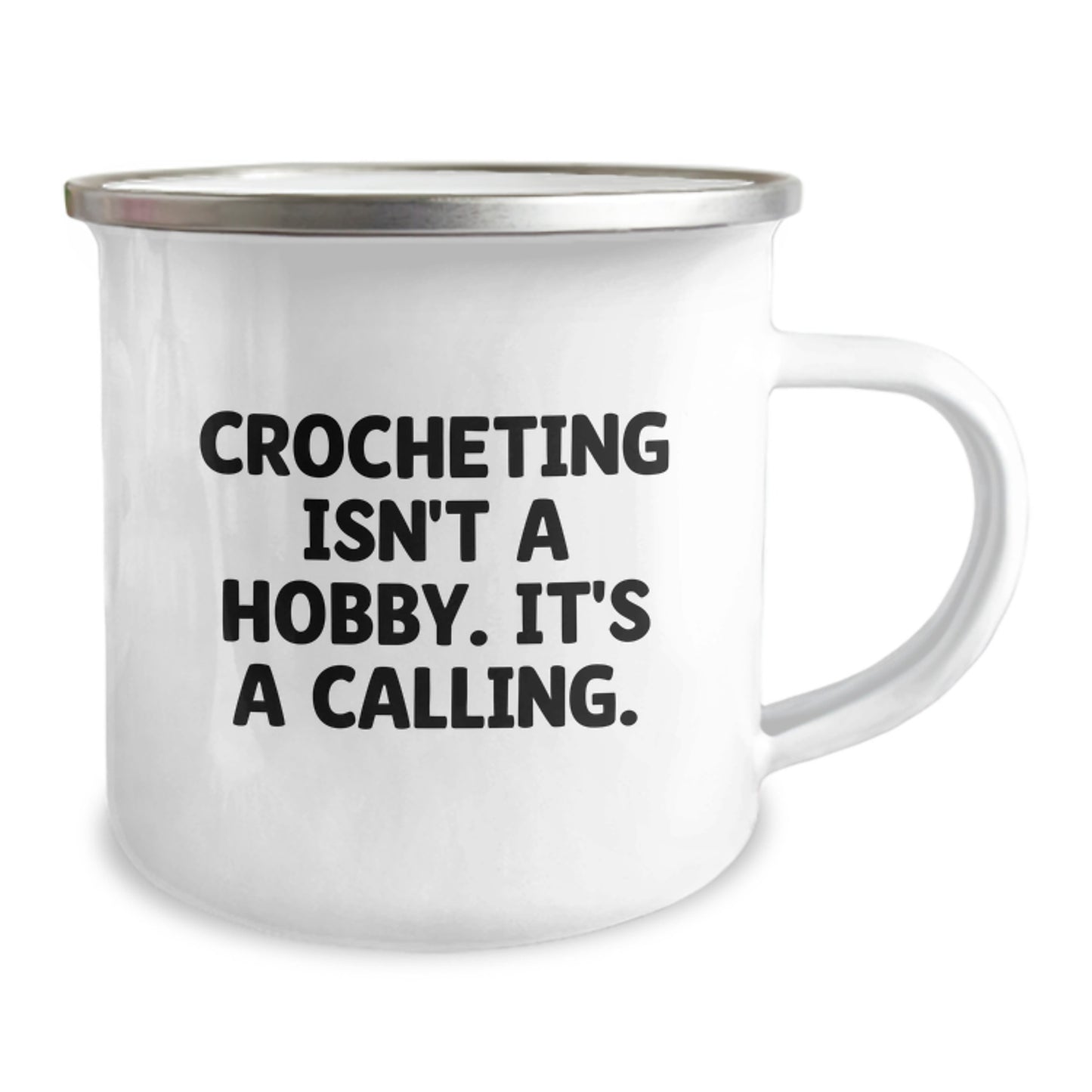 Crocheting Camping Mug Gifts from Family for Crocheting Lovers - Funny Quote - Christmas Unique Gifts - Image 2