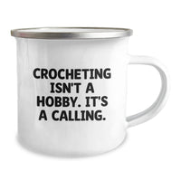 Load image into Gallery viewer, Crocheting Camping Mug Gifts from Family for Crocheting Lovers - Funny Quote - Christmas Unique Gifts - Image 2

