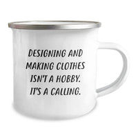 Load image into Gallery viewer, Designing and Making Clothes Gifts from Friends - Inspirational Christmas Mugs for Designing and Making Clothes Enthusiasts, Perfect Camping Mug - Image 2
