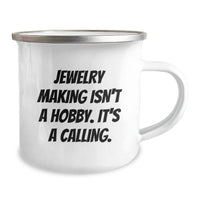 Load image into Gallery viewer, Funny Jewelry Making Inspirational Gifts from Friends for Men Stainless Steel Camping Mug - Image 2
