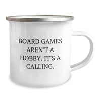 Load image into Gallery viewer, Funny Board Games Enthusiast Gifts from Friends - Christmas Unique Gifts for Men Who Love Camping Mugs - &#39;Board Games Aren&#39;t A Hobby. It&#39;s A Calling.&#39; - Image 2
