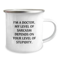 Load image into Gallery viewer, Funny Doctor Gifts for Him - Christmas Unique Mugs with Sarcasm Quote for Doctor Friends, Camping Mug for Men from Family - Image 2
