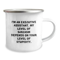 Load image into Gallery viewer, Funny Executive Assistant Gifts, Camping Mug for Men, Women, Friends, Coworkers, Christmas Unique Presents - Image 2
