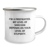 Load image into Gallery viewer, Firefighter Funny Sarcasm Gifts from Men to Firefighter Friends - Camping Mug for Christmas Unique Presents - Image 2

