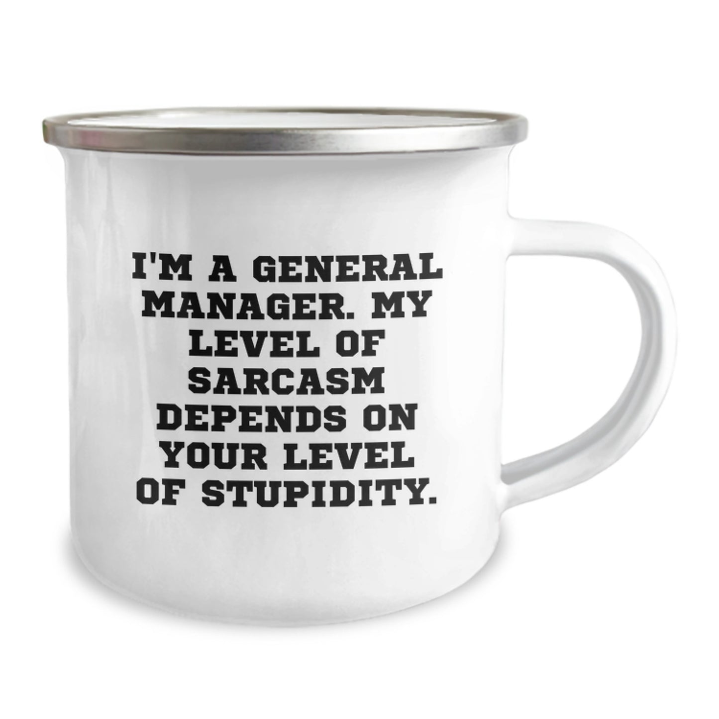 Funny General Manager Camping Mug Gifts from Friends to General Manager - Inspirational Sarcasm for Christmas - Image 2