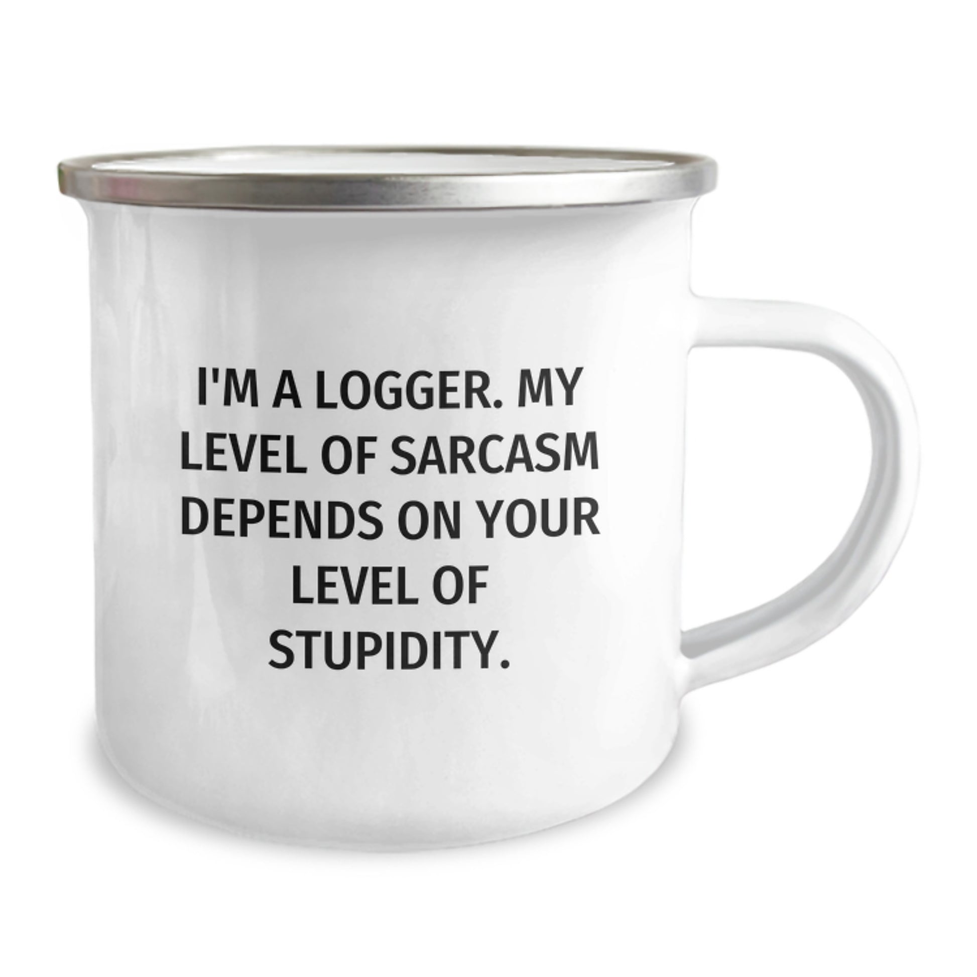 Funny Logger Christmas Unique Gifts from Friends to Men, Camping Mug for Logger Enthusiasts, Unique Sarcasm Quote - Image 2