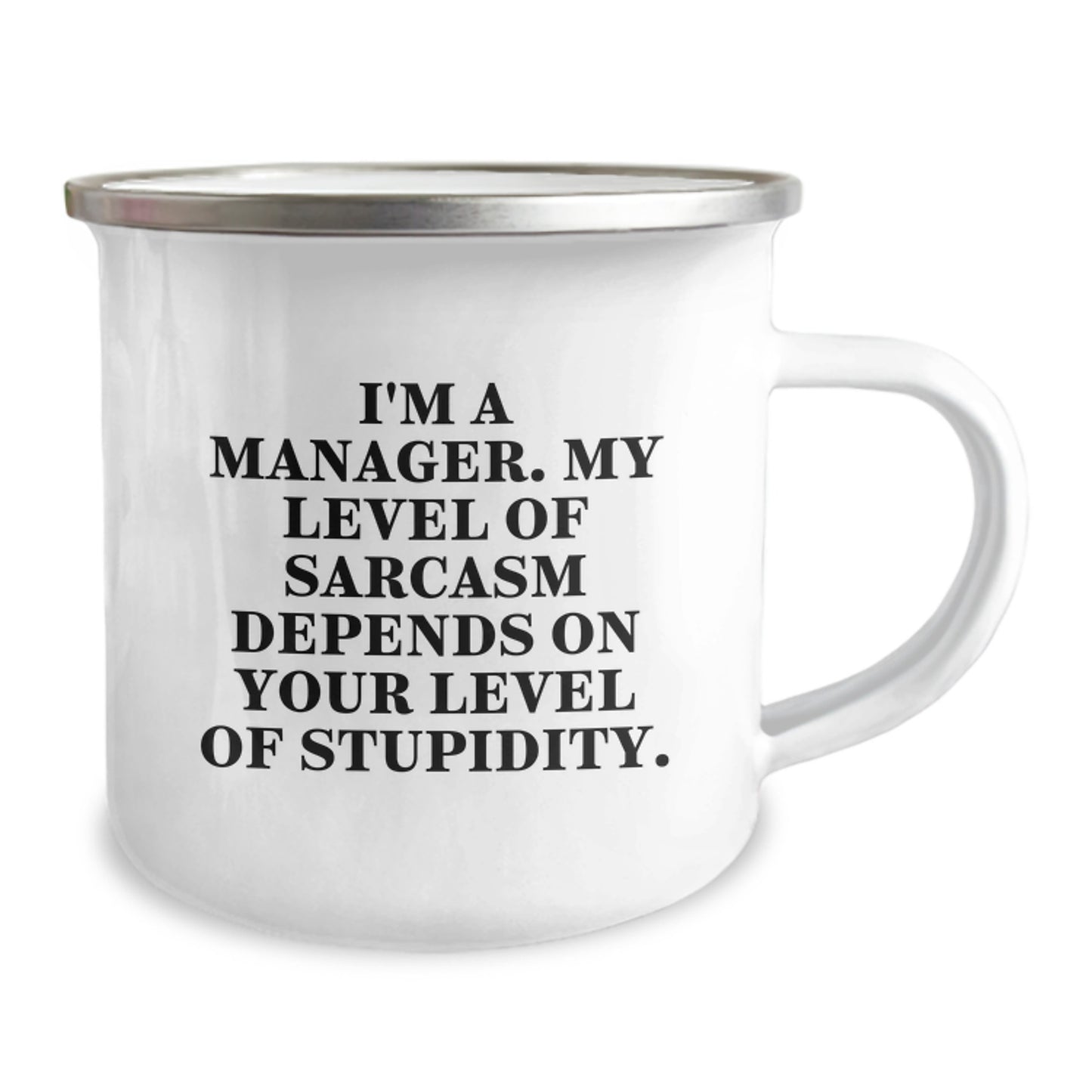 Funny Manager Gifts from Friends, Christmas Unique Manager Mugs for Office Workers, Camping Mug with Sarcastic Quote - Image 2