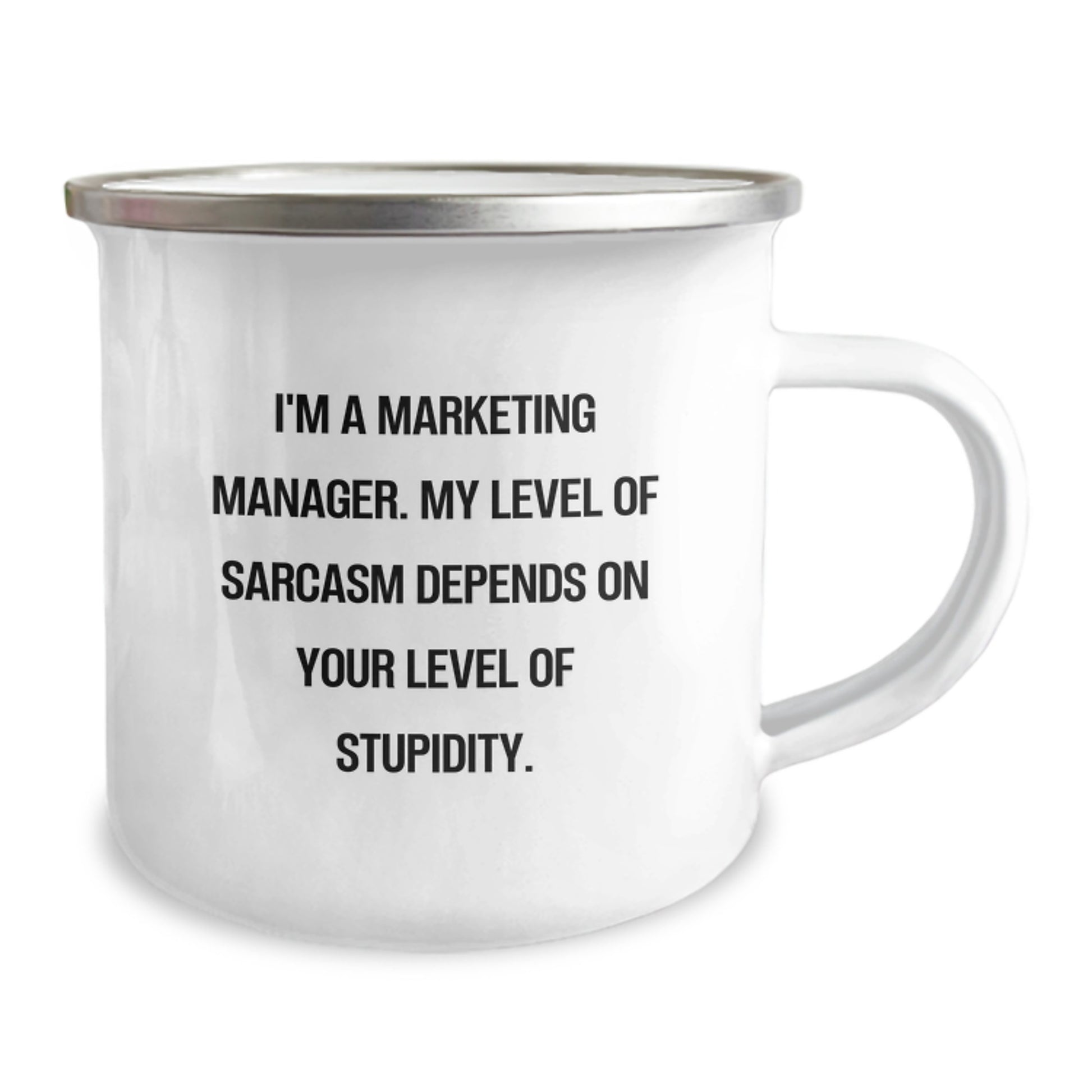 Marketing Manager Funny Birthday Unique Gifts from Friends, Unique Camping Mugs for Marketing Managers, I'm A Marketing Manager Quote - Image 2