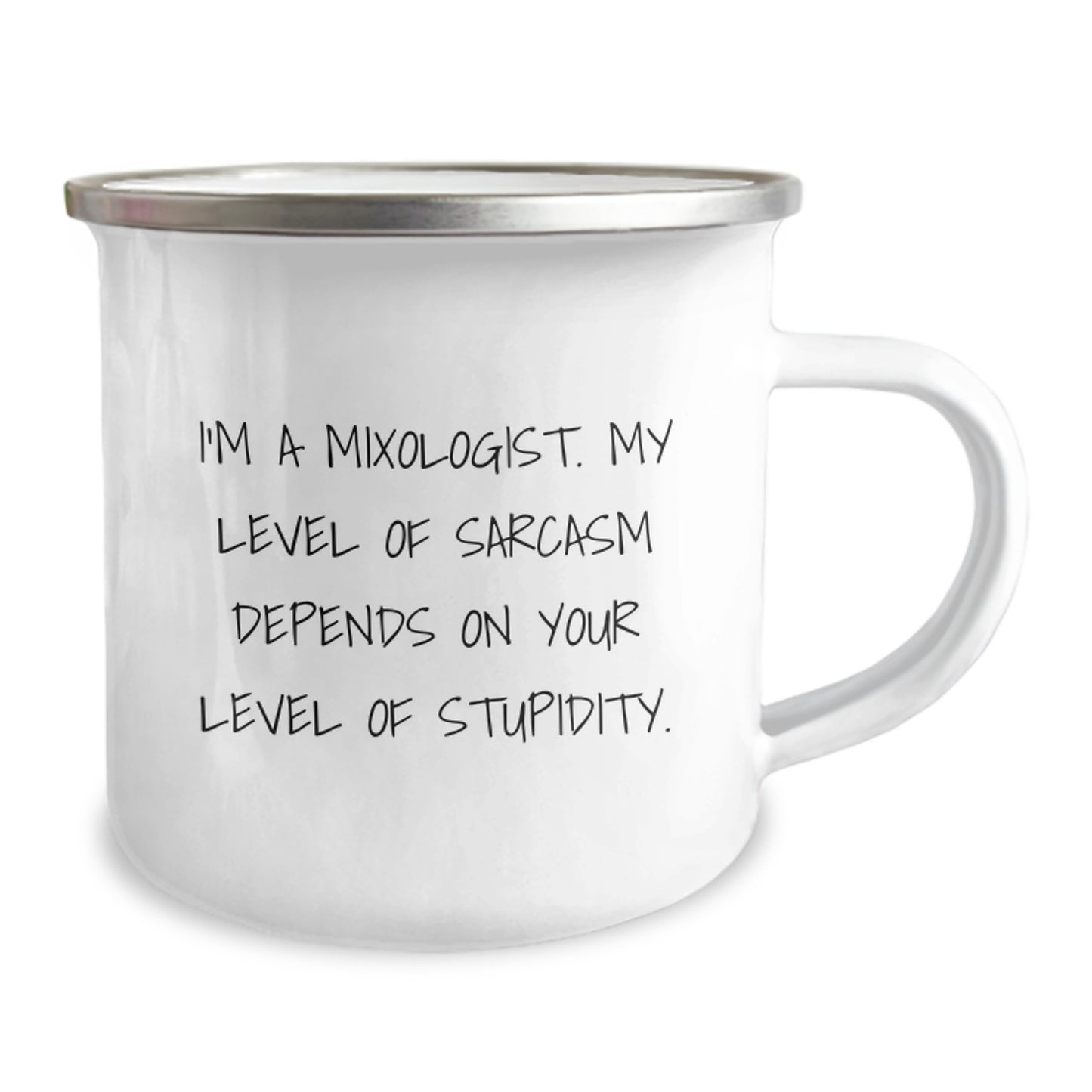 Funny Mixologist Christmas Unique Gifts from Friends for Men and Women - Camping Mug with I'm A Mixologist Quote - Image 2