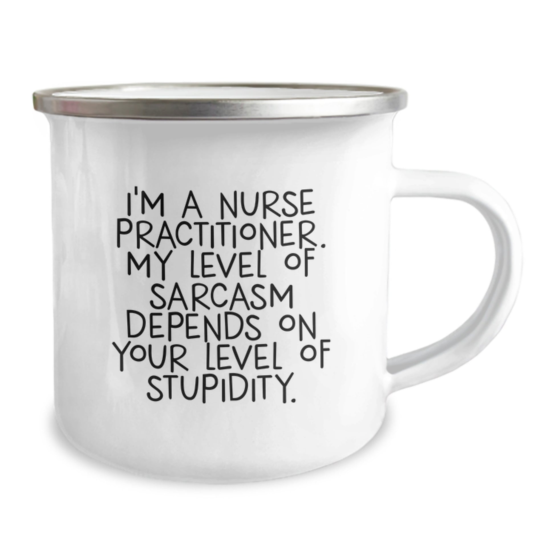 Funny Nurse Practitioner Gifts for Nurse Practitioner, Christmas Unique Gifts for Nurse Practitioner Men, 12 oz Camping Mug - Gifts from Family to Nurse Practitioner with Sarcasm - Image 2