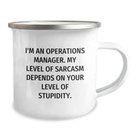 Load image into Gallery viewer, Funny Operations Manager Christmas Unique Gifts from Friends, Unique Camping Mug for Operations Manager Men, I&#39;m An &#39;Operations Manager&#39; Sarcastic Humor Mug - Image 2
