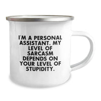 Load image into Gallery viewer, Funny Personal Assistant Christmas Camping Mug - Gifts from Friends to Men, Women, Coworkers, Family - Personal Assistant Unique Gifts - Image 2

