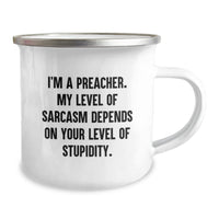 Load image into Gallery viewer, Funny Preacher Gifts from Friends for Preacher - Camping Mug - Birthday Unique Gifts for Preacher - Image 2
