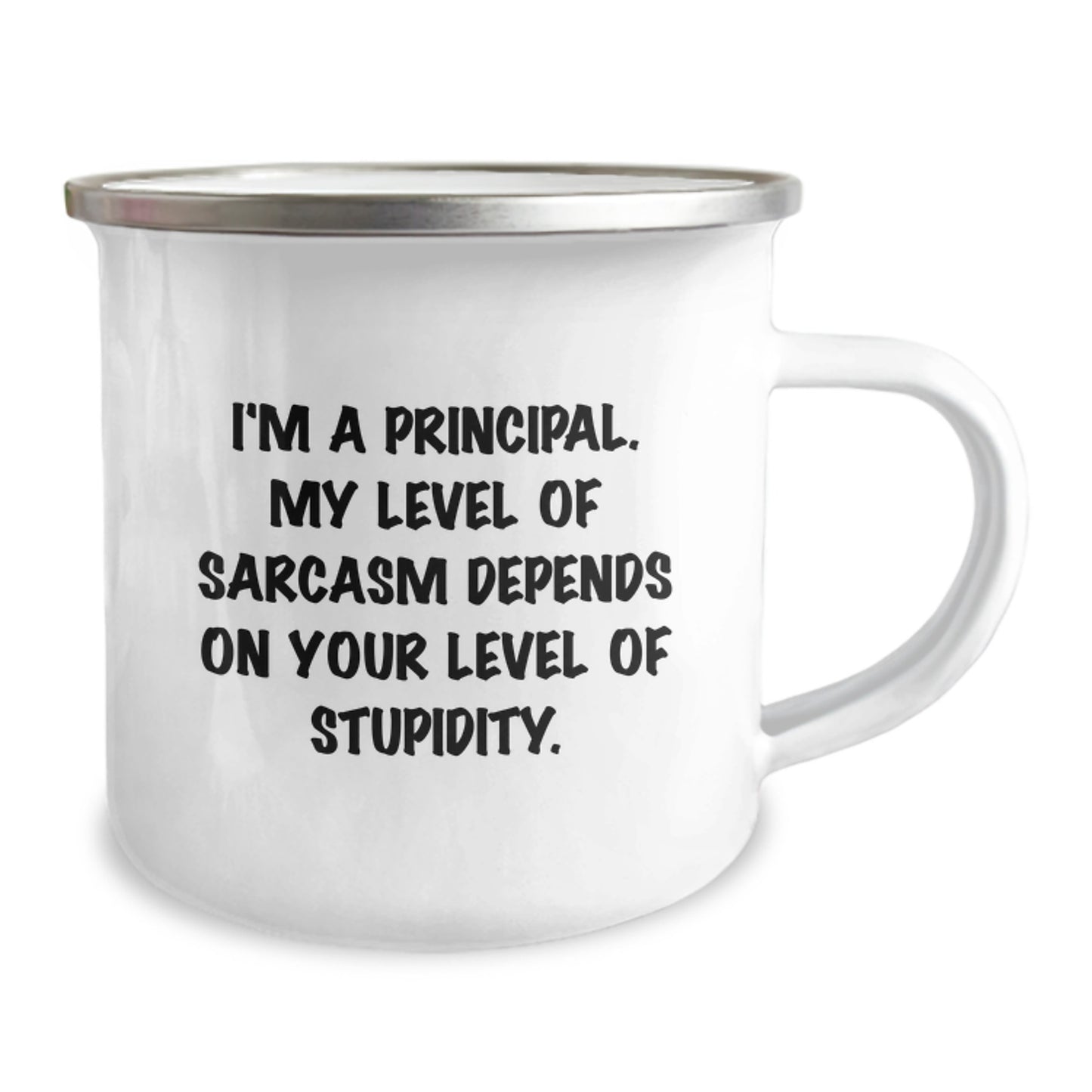 Funny Principal Gifts, Gift for Principal, Christmas Unique Mugs - 'I'm A Principal. My Level Of Sarcasm Depends On Your Level Of Stupidity.' - Image 2