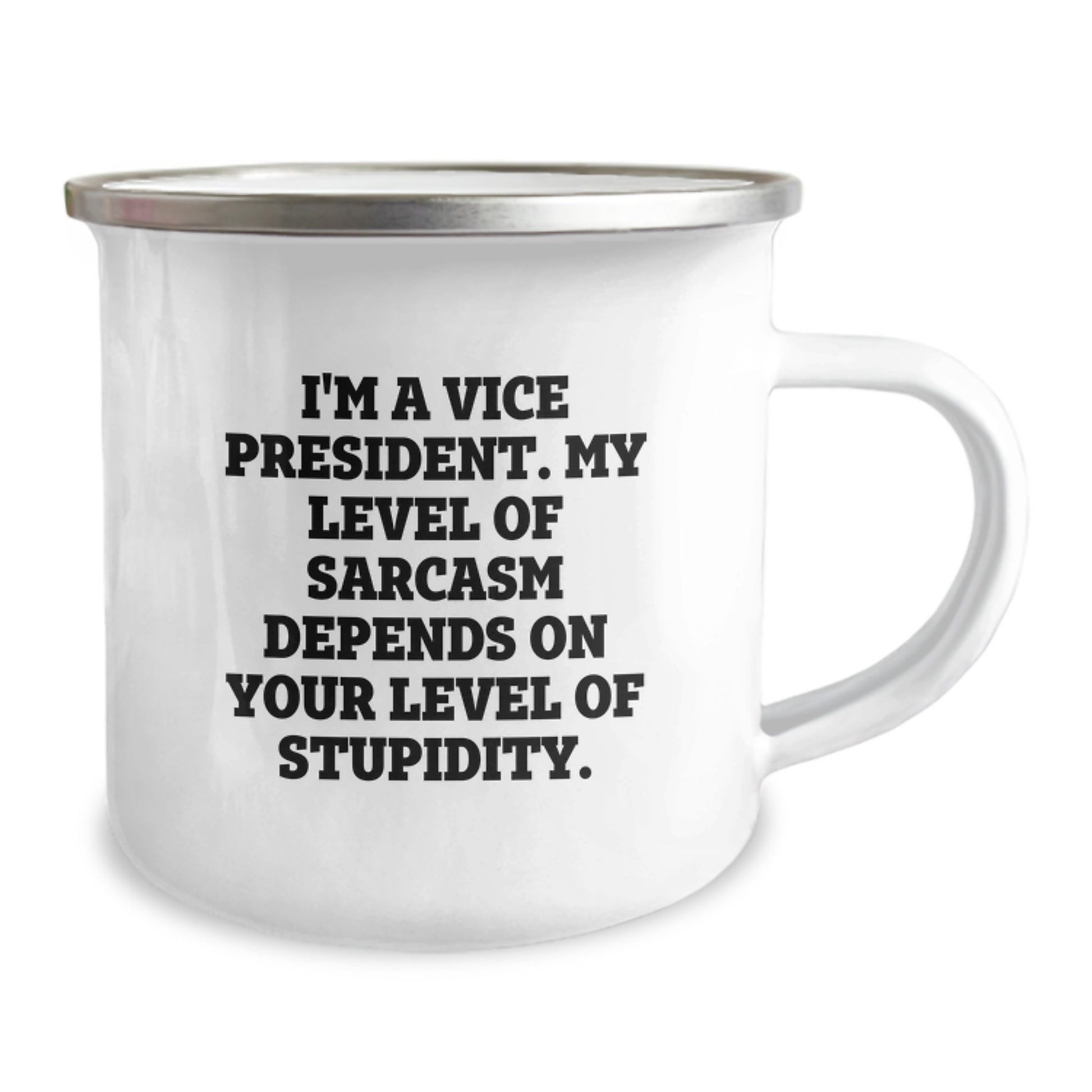 Funny Vice President Gift Mug for Birthday, Gifts from Friends to Vice President, 'I'm A Vice President. My Level Of Sarcasm Depends On Your Level Of Stupidity.' - Image 2
