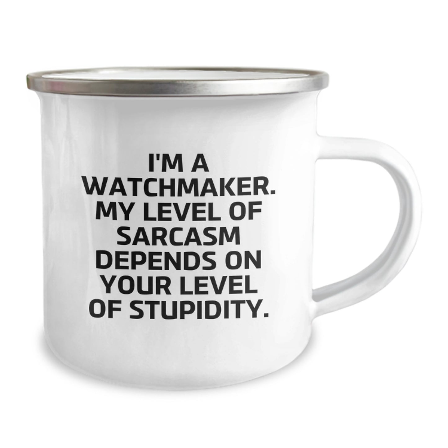 Funny Watchmaker Gifts from Men to Friends, Christmas Unique Watchmaker Presents for Watchmaker Enthusiasts, Watchmaker Camping Mug - Image 2