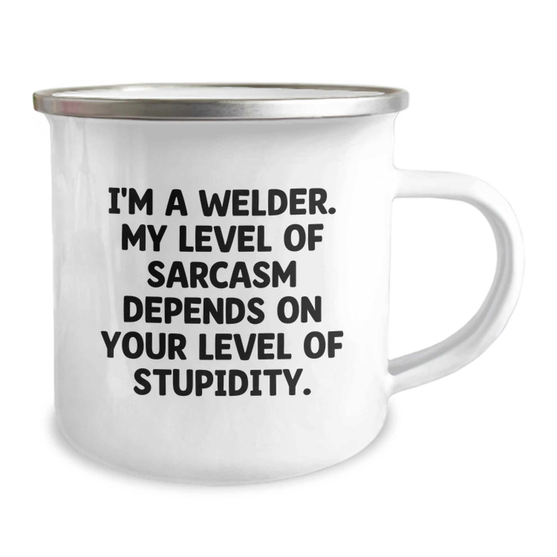 Funny Gifts from Friends for Welder Men Camping Mug, Christmas Unique Presents for Him, Inspirational Sarcasm Quotes - Image 2