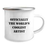 Load image into Gallery viewer, Funny Artist Gifts from Friends, Unique Camping Mugs for Artist Men, Officially The World&#39;s Coolest Artist Christmas Unique Gifts - Image 2
