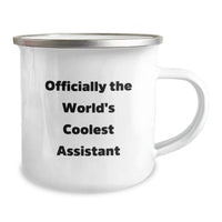 Load image into Gallery viewer, Funny Assistant Gifts, World&#39;s Coolest Assistant Camping Mug, Perfect Christmas Unique Gifts for Assistant Friends - Image 2
