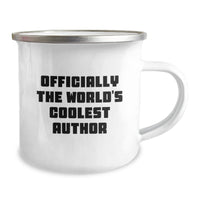 Load image into Gallery viewer, Funny Author Gifts for Men, Officially The World's Coolest Author Camping Mug, Christmas Unique Presents for Author Fans - Gifts from Friends - Image 2
