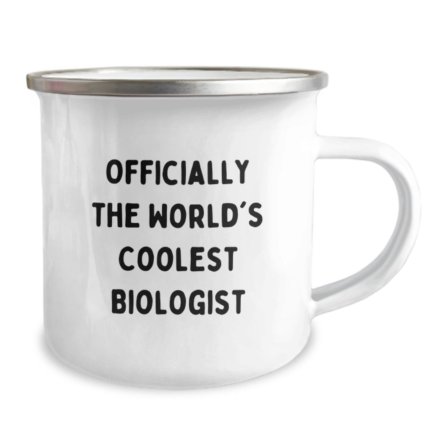 Funny Biologist Gifts for Men - Officially The World's Coolest Biologist Stainless Steel Camping Mug for Christmas Unique Presents from Family - Image 2