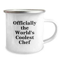 Load image into Gallery viewer, Funny Gifts from Men to Chef Friends - Officially The World&#39;s Coolest Chef Stainless Steel Camping Mug for Women - Image 2
