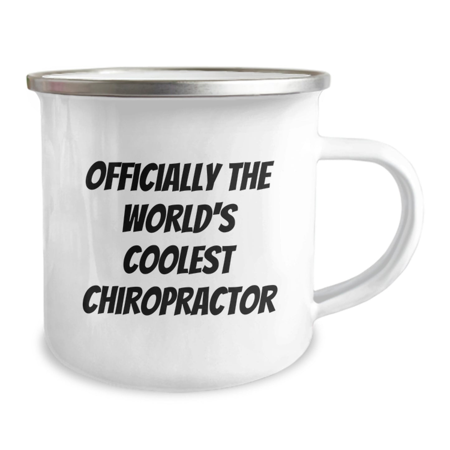 Funny Chiropractor Gifts for Men, Women, or Friends - Valentine's Unique Gifts from Family - Officially The World's Coolest Chiropractor Camping Mug - Image 2