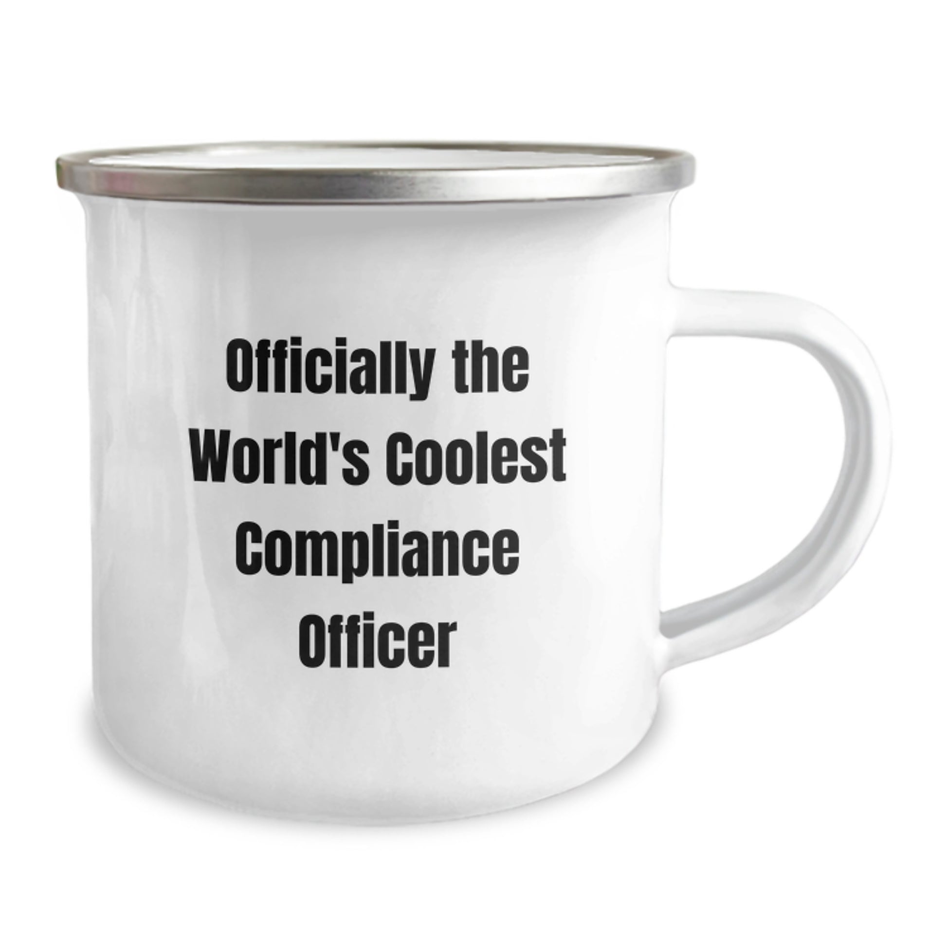 Funny Compliance Officer Gifts for Men - Christmas Unique Presents from Friends to World's Coolest Compliance Officer Camping Mug - Image 2