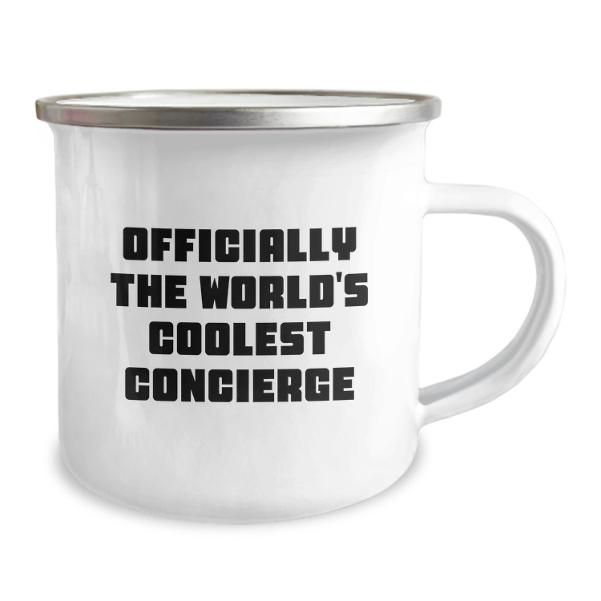 Unique Concierge Gifts from Friends for Men, Women, or Coworkers, Camping Mug, Officially The World's Coolest Concierge, 'The World's Coolest Concierge' Quote, Stainless Steel, Christmas Unique Gifts - Image 2