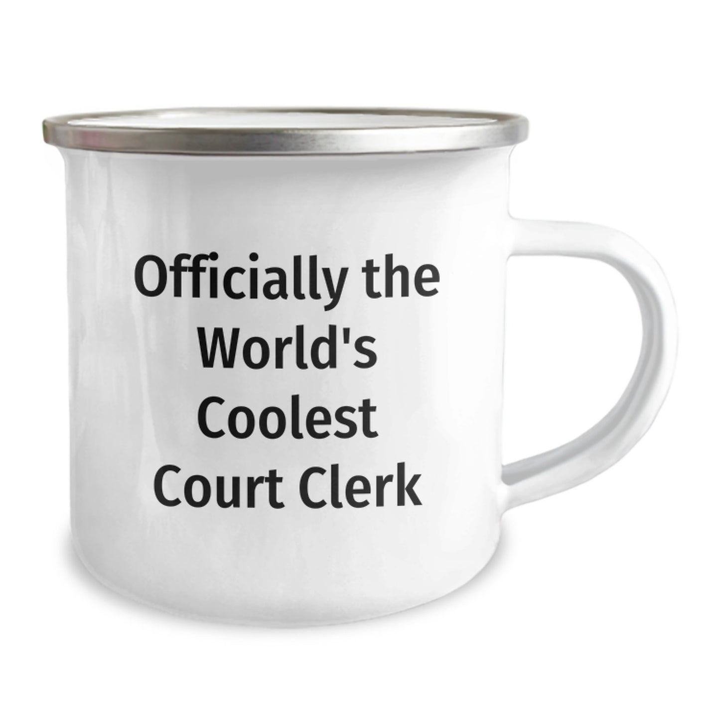 Funny Court Clerk Gifts for Men - Officially The World's Coolest Court Clerk, Court Clerk Camping Mug, Christmas Unique Gifts from Friends - Image 2