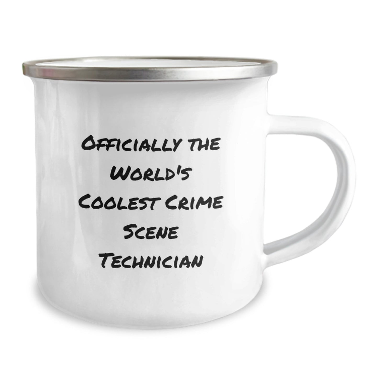 Funny Crime Scene Technician Gifts for Men, Christmas Unique Gifts from Friends to Family, Officially The World's Coolest Crime Scene Technician Camping Mug - Image 2