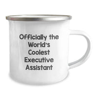 Load image into Gallery viewer, Funny Executive Assistant Christmas Unique Gifts from Friends for Executive Assistant Camping Mug Officially The World&#39;s Coolest Executive Assistant - Image 2
