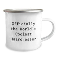 Load image into Gallery viewer, Funny Hairdresser Camping Mug Gifts from Men to Women Friends on Christmas Unique Unique Gifts - Image 2
