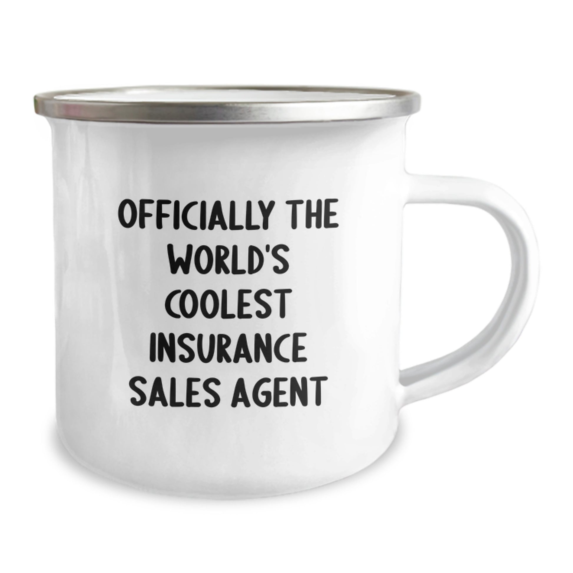 Funny Insurance Sales Agent Gifts for Men - Officially The World's Coolest Insurance Sales Agent Camping Mug, Christmas Unique Gifts from Friends - Image 2