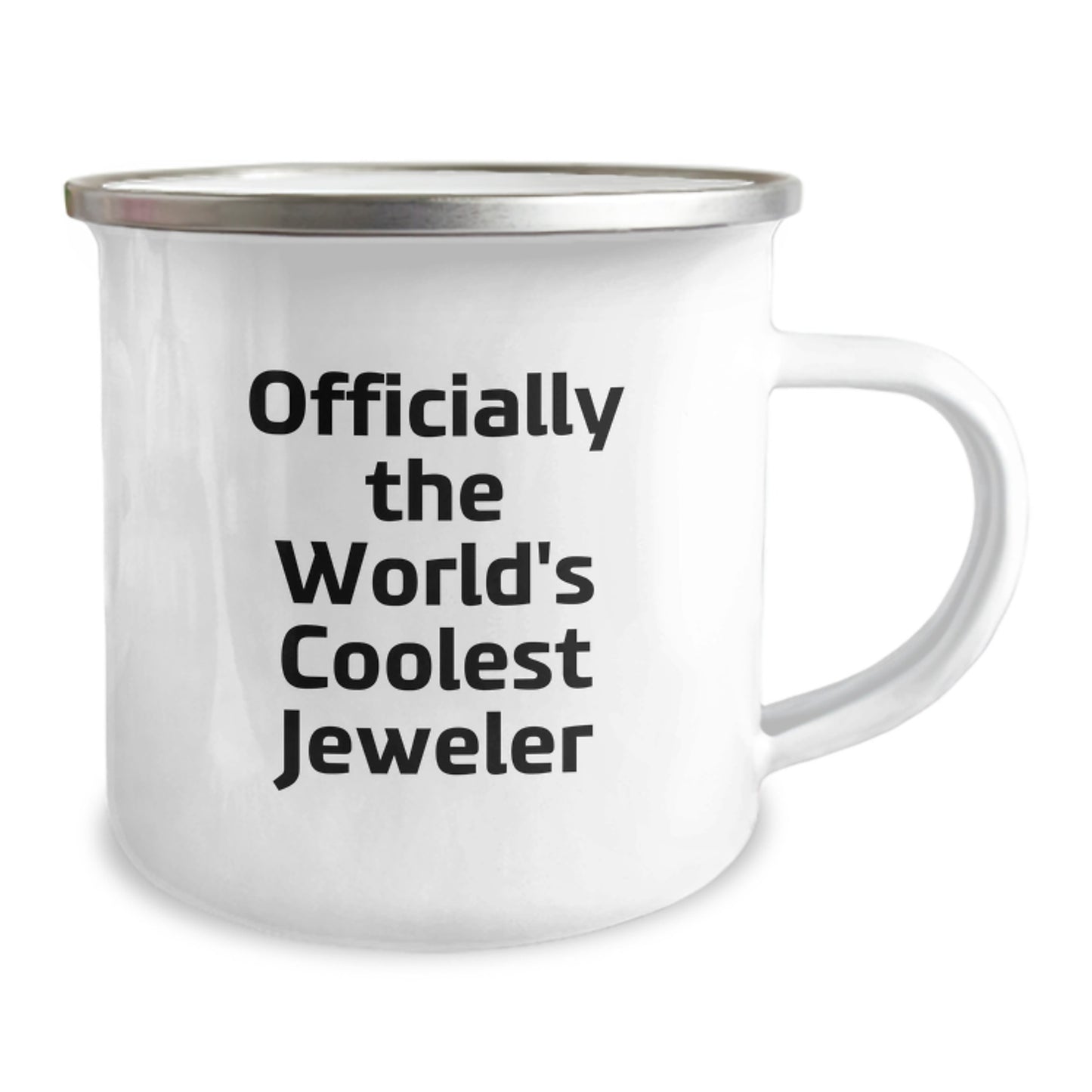 Funny Gifts from the World's Coolest Jeweler, 12 oz Camping Mug for Men, Women, Friends, Coworkers, Family, Unique Christmas Unique Gifts, Jeweler Lover Mug, Perfect for Coffee, Tea or Hot Chocolate - Image 2