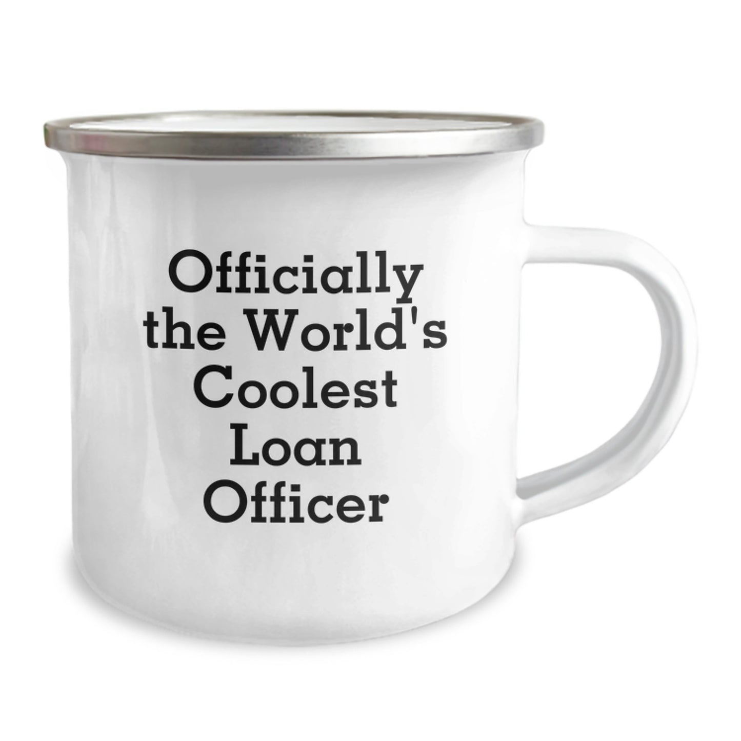 Funny Loan Officer Gifts for Men, Unique Camping Mugs from Friends, Officially The World's Coolest Loan Officer - Image 2