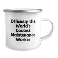 Load image into Gallery viewer, Funny Maintenance Worker Gifts, Unique Christmas Unique Gifts from Friends for Maintenance Worker, World&#39;s Coolest Camping Mug - Image 2
