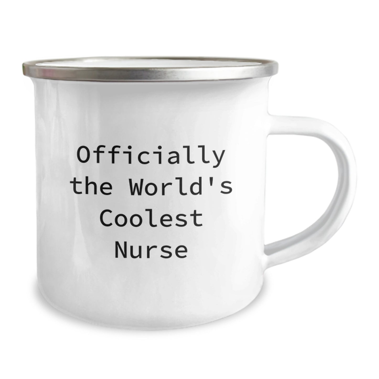Funny Nurse Gifts from Men - 'Officially The World's Coolest Nurse' Camping Mug for Christmas Unique Gifts - Image 2