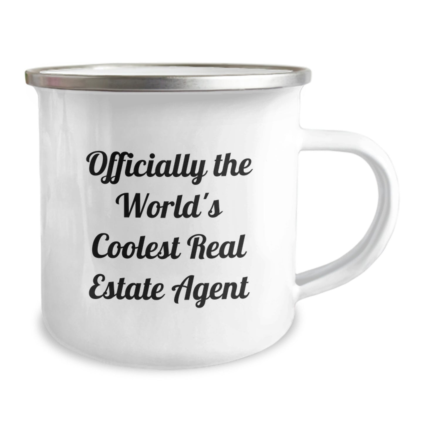 Funny Real Estate Agent Gifts from Friends - Officially The World's Coolest Real Estate Agent Camping Mug, Gifts for Real Estate Agent Men - Image 2