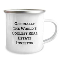 Load image into Gallery viewer, Funny Real Estate Investor Gifts from Men - Officially The Worlds Coolest Mug for Real Estate Investor Friends and Coworkers Christmas Unique - Image 2
