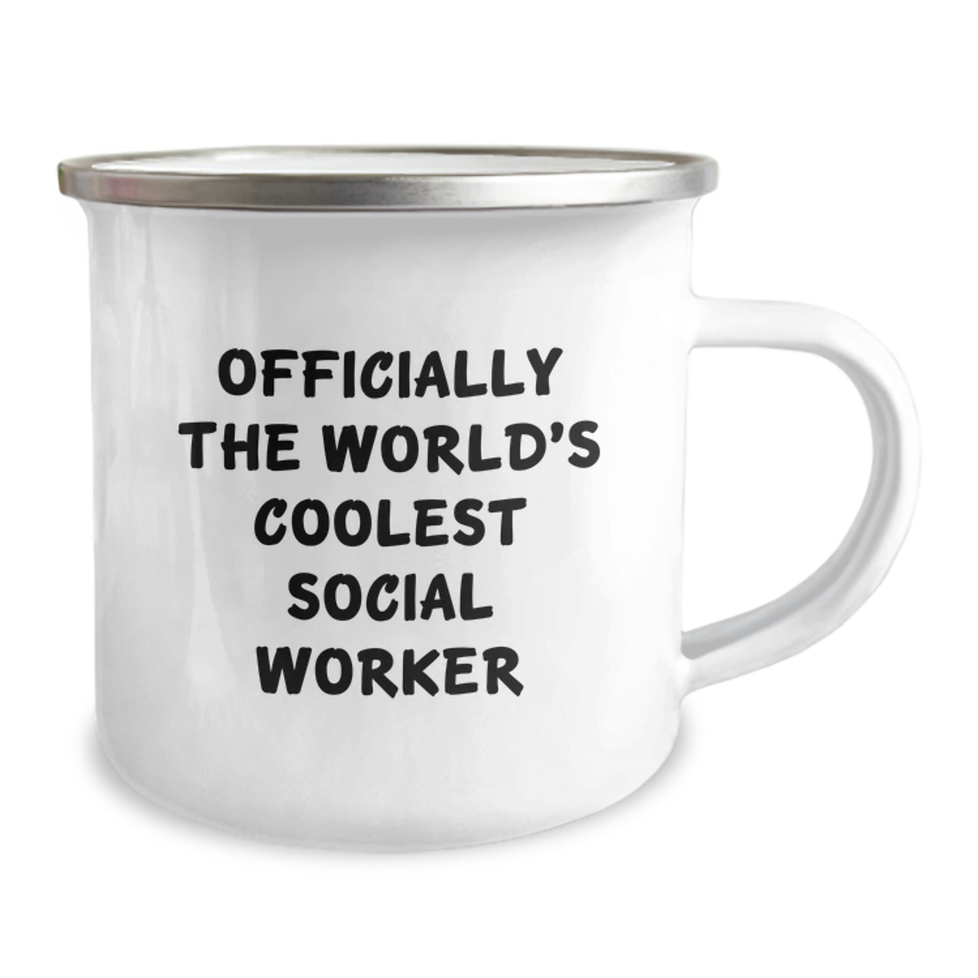 Funny Social Worker Gifts from Friends, Camping Mug for Social Worker, Officially The World's Coolest Social Worker Christmas Unique Gifts - Image 2