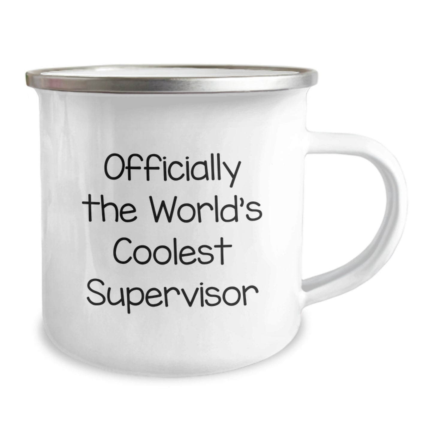 Funny Supervisor Gifts, Christmas Unique Gifts for Supervisor, Officially World's Coolest Supervisor Camping Mug, Gifts from Friends for Supervisor, Fun Camping Mug - Image 2